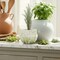 Hello Honey Terra-cotta Planter with Crackle Glaze and Terrazzo Finish
